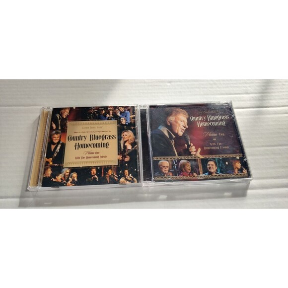 Country Bluegrass Homecoming, Vol. 1 & Vol. 2 by Bill & Gloria Gaither Pre-owned - Picture 1 of 4